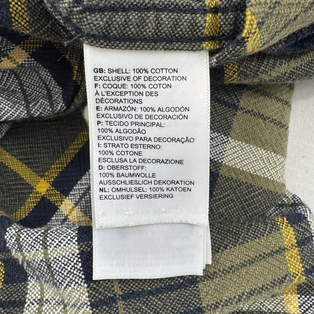 The North Face Men's XL Plaid Flannel Shirt Blue Brown Long Sleeve Button Up